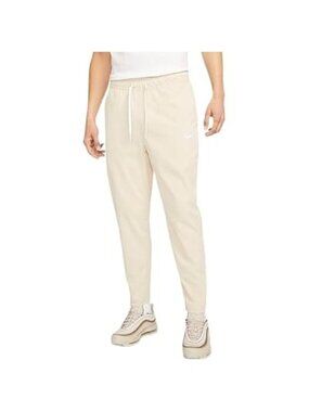 Nike Club Men Woven Tapered Leg Pants Color Cream Light Tan Size XL